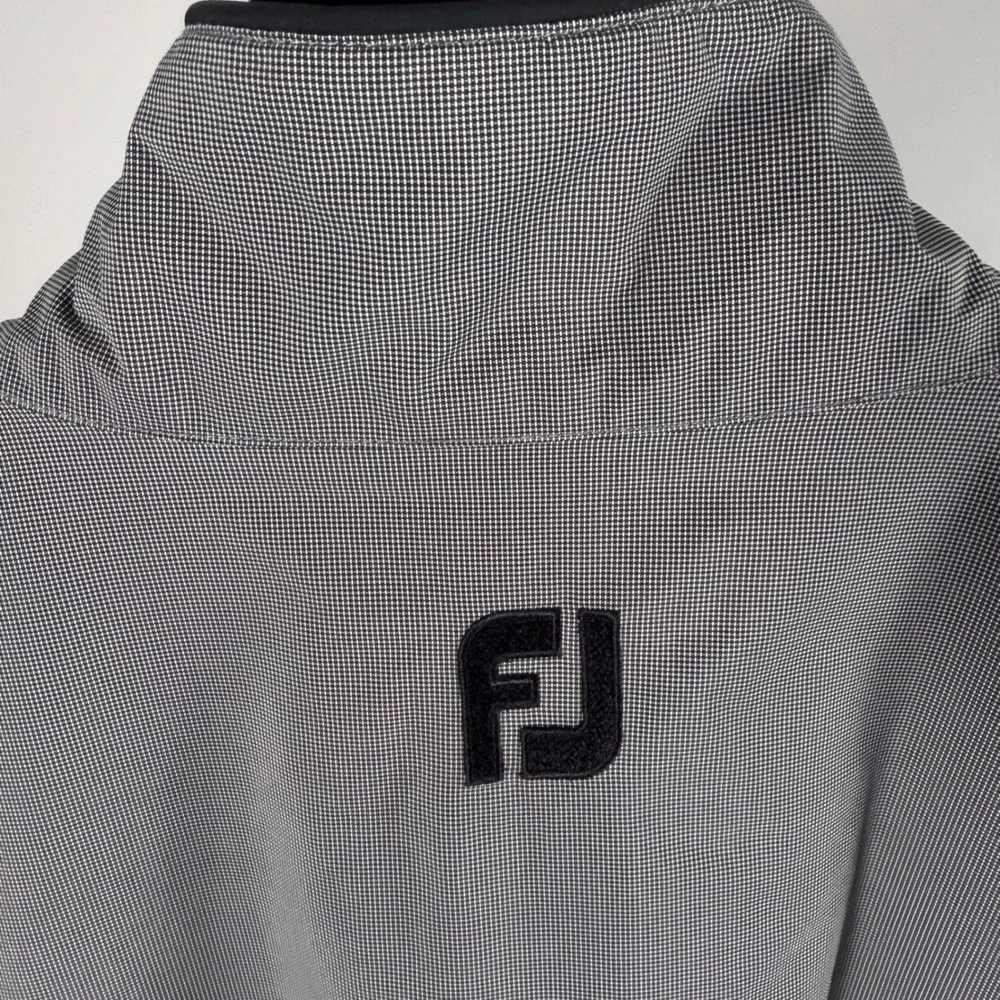 FootJoy DryJoys Tour Collection Golf Vest Mens Large Grey Quarter Zip Sleeveless
